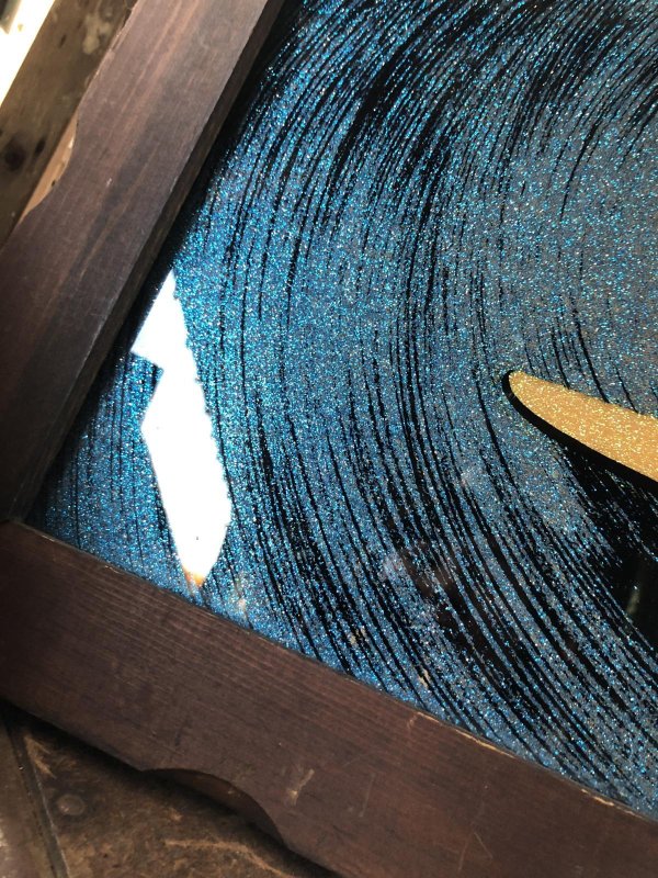 画像2: Vintage Surf Glitter Art Surf Shack Display SURFBOARD I.B.M #971770 (A082) 