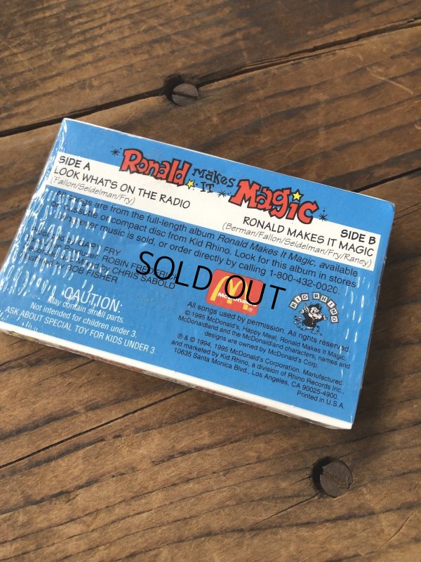 画像2: 1995 McDonalds Happy Meal Cassette Tape Ronald Makes It Magic #1 (A083) 　　