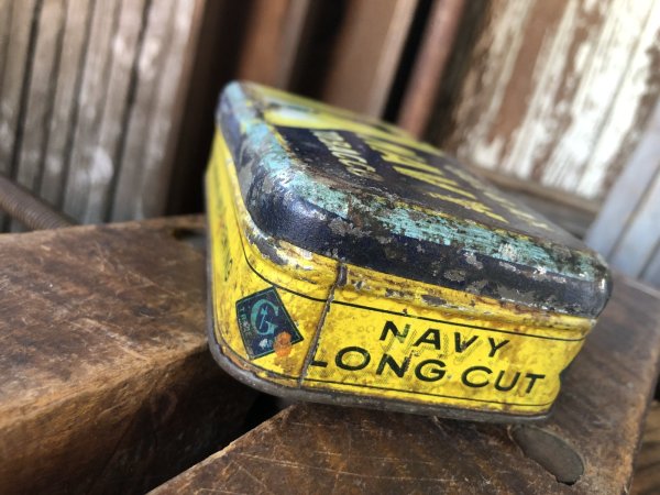 画像6: Early 1900s Antique GAIL & AX NAVY Tobacco Tin Can (A085) 