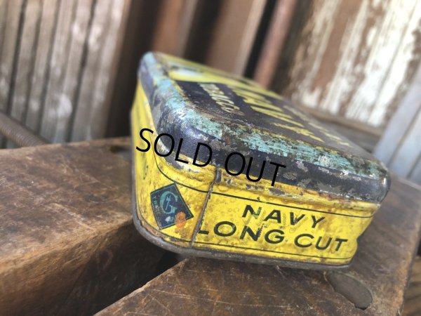 画像6: Early 1900s Antique GAIL & AX NAVY Tobacco Tin Can (A085) 