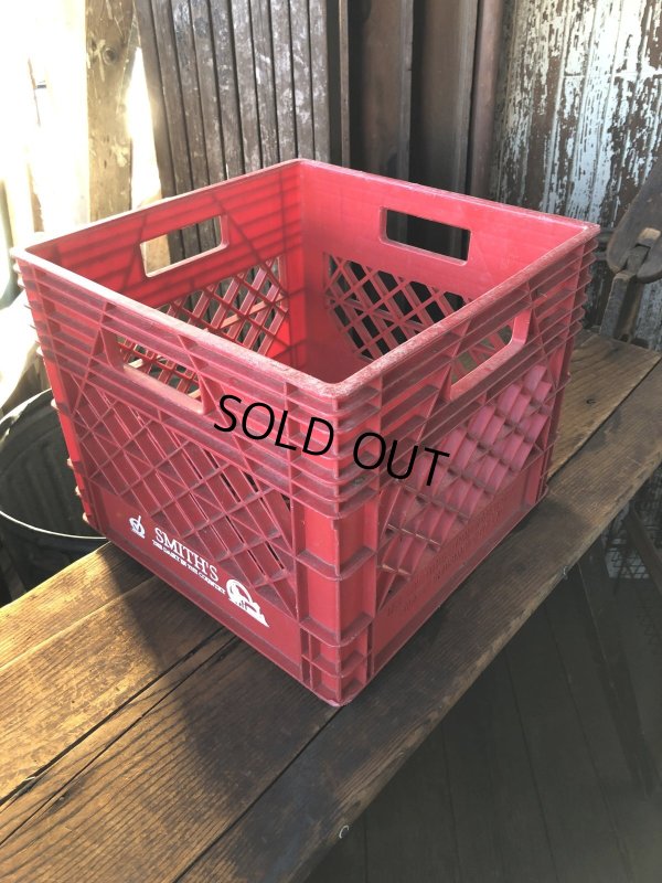 画像2: Vintage USA  DAIRY FOODS Heavy Duty Plastic Milk Crate SMITH'S (C) 