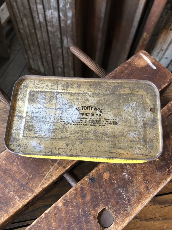 画像7: Early 1900s Antique GAIL & AX NAVY Tobacco Tin Can (A085) 