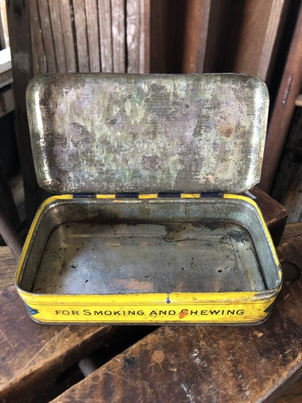 画像2: Early 1900s Antique GAIL & AX NAVY Tobacco Tin Can (A085) 