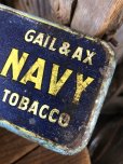 画像8: Early 1900s Antique GAIL & AX NAVY Tobacco Tin Can (A085)  (8)
