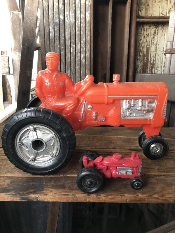 画像11: 50s Vintage Rubber Tractor toy (B455)