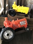 画像14: 60s Vintage Empire Tractor Plastic Mold Toy Red (A086) (14)