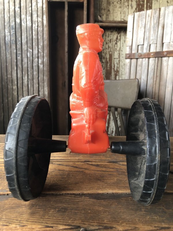 画像4: 60s Vintage Empire Tractor Plastic Mold Toy Red (A086)