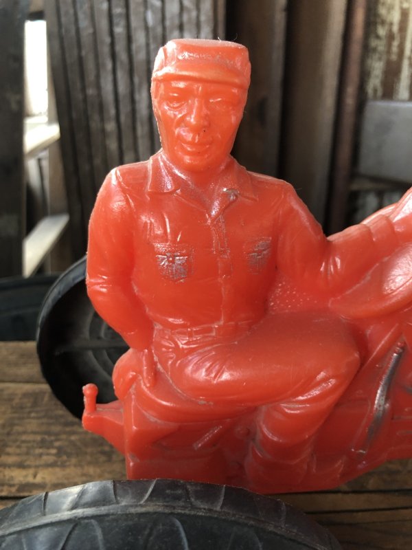画像10: 60s Vintage Empire Tractor Plastic Mold Toy Red (A086)