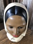 画像6: Vintage Mid-Century Marwal Chalkware Head Bust Statue (A089)  (6)