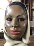 画像7: Vintage Mid-Century Marwal Chalkware Head Bust Statue (A089)  (7)