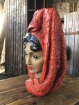 画像2: Vintage Mid-Century Marwal Chalkware Head Bust Statue (A088)  (2)