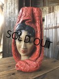 Vintage Mid-Century Marwal Chalkware Head Bust Statue (A088) 