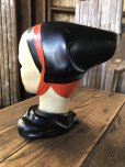 画像4: Vintage Mid-Century Marwal Chalkware Head Bust Statue (A087)  (4)