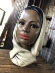 画像10: Vintage Mid-Century Marwal Chalkware Head Bust Statue (A089)  (10)