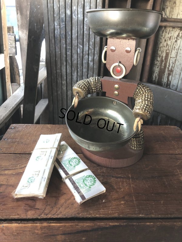 画像15: 50s Vintage Bottle Cap Man Figurine Mid Century Folk Art (A090) 