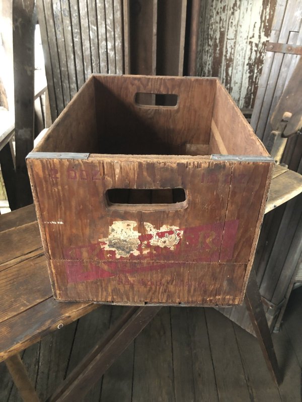 画像1: Vintage USA  Advertising Wood Box KOERBER BREWING (A094) 