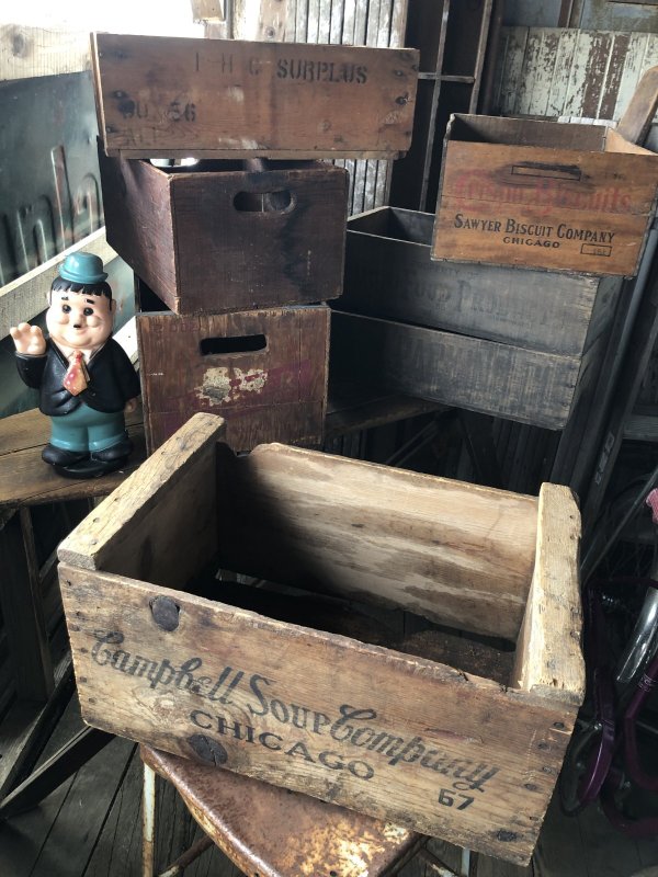 画像14: Vintage USA  Advertising Wood Box IHC SUBPLUS BOX 56 (A096) 