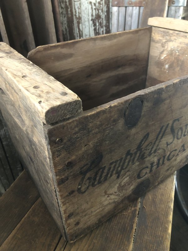 画像14: Vintage USA  Advertising Wood Box Campbell Soup Company 67 (A097) 