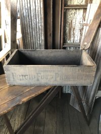 Vintage USA  Advertising Wood Box FRIGID FOOD PRODUCTS 66 (A091) 