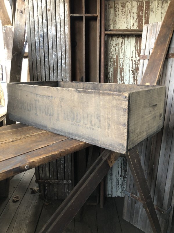 画像3: Vintage USA  Advertising Wood Box FRIGID FOOD PRODUCTS 66 (A091) 