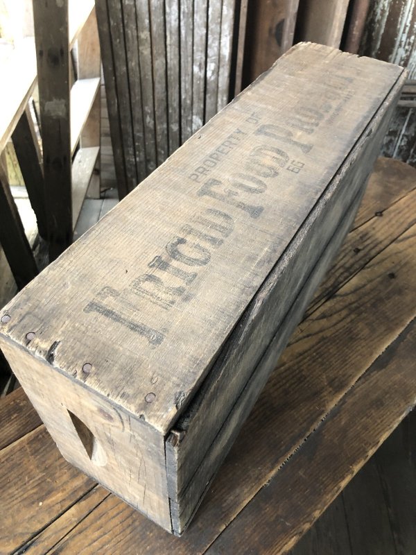 画像8: Vintage USA  Advertising Wood Box FRIGID FOOD PRODUCTS 66 (A091) 