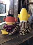 画像5: 70s Vintage Sesame Street Hand Puppet Doll Ernie Bert Large Version (A106)  (5)