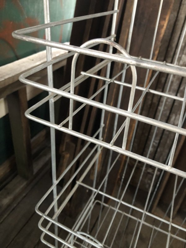 画像19: 40s Vintage Metal Wire Store Display Shelf Stand Rack (A107) 