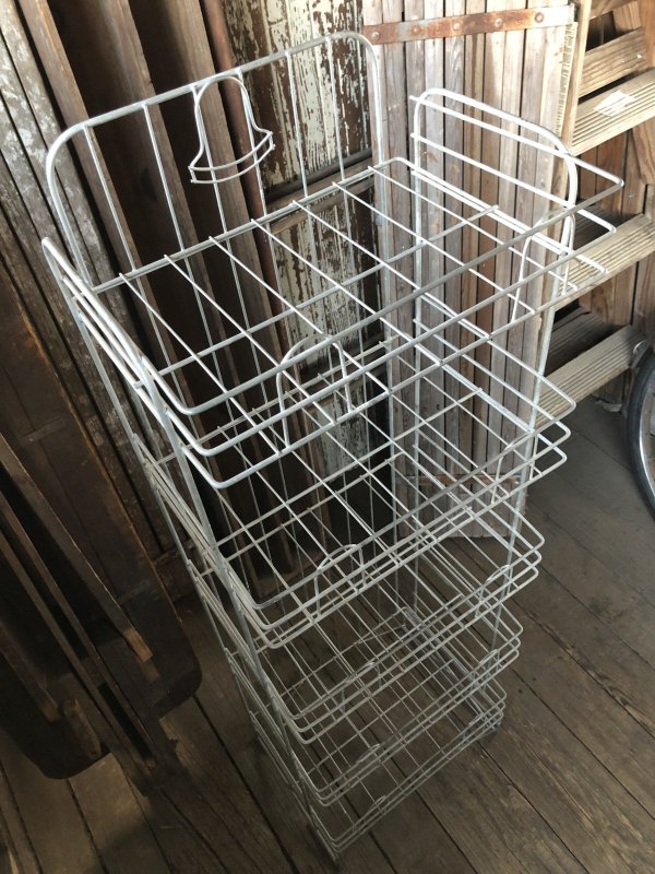 画像21: 40s Vintage Metal Wire Store Display Shelf Stand Rack (A107) 