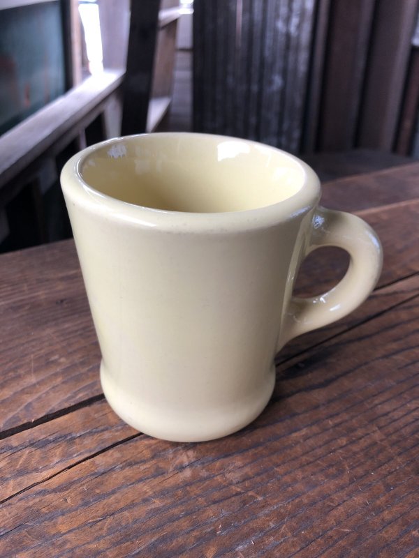 画像3: Vintage Heavy Ceramic Mug Yellow (A114)