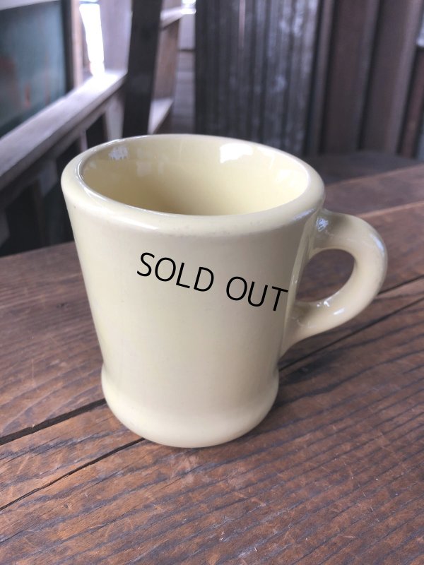 画像3: Vintage Heavy Ceramic Mug Yellow (A114)