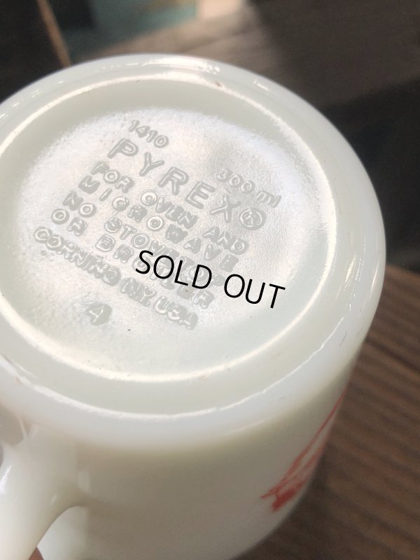 画像3: 70s Vintage Corning PYREX Merry Christmas Santa Claus Mug (A108)