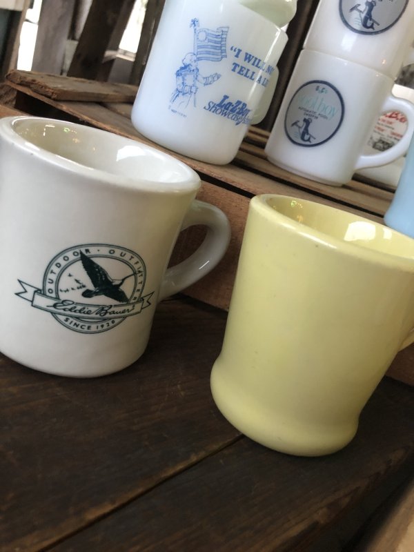 画像12: Vintage Heavy Ceramic Mug Yellow (A114)