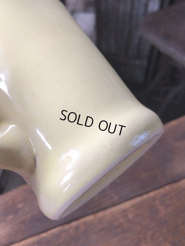 画像9: Vintage Heavy Ceramic Mug Yellow (A114)