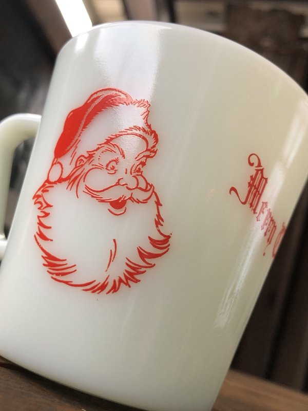 画像10: 70s Vintage Corning PYREX Merry Christmas Santa Claus Mug (A018)
