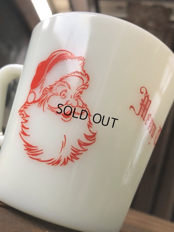 画像10: 70s Vintage Corning PYREX Merry Christmas Santa Claus Mug (A108)