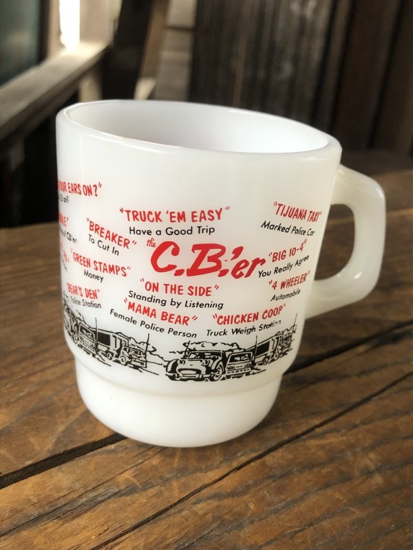 画像3: 80s Vintage Anchor Hocking Fire King C.B. 'er  Mug (A110)