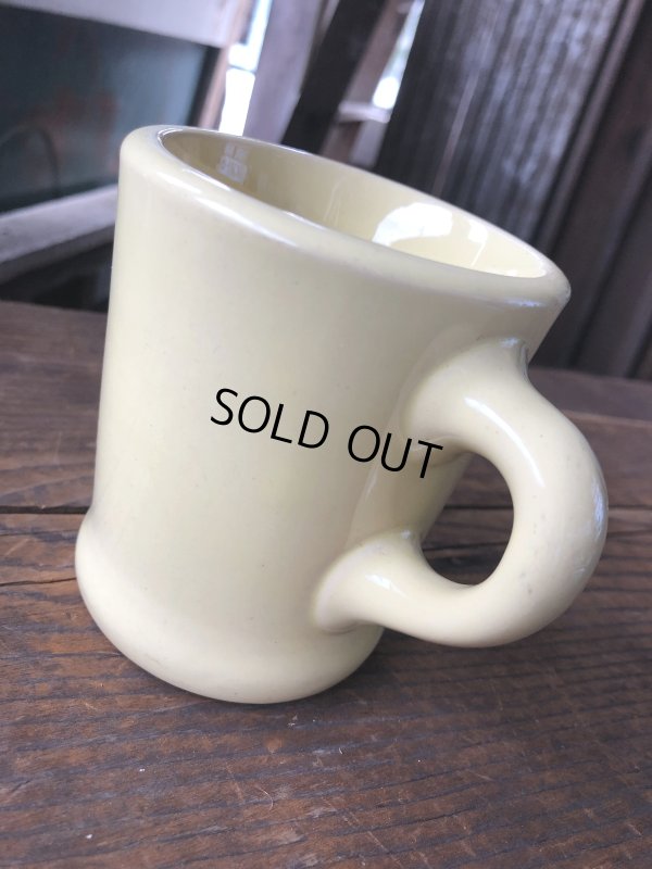 画像4: Vintage Heavy Ceramic Mug Yellow (A114)