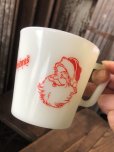 画像1: 70s Vintage Corning PYREX Merry Christmas Santa Claus Mug (A018) (1)