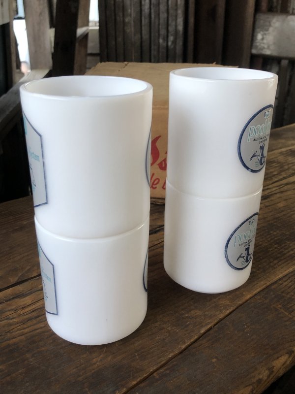 画像8: Vintage OMCO Milkglass Mug Dolphin Set  (A115)