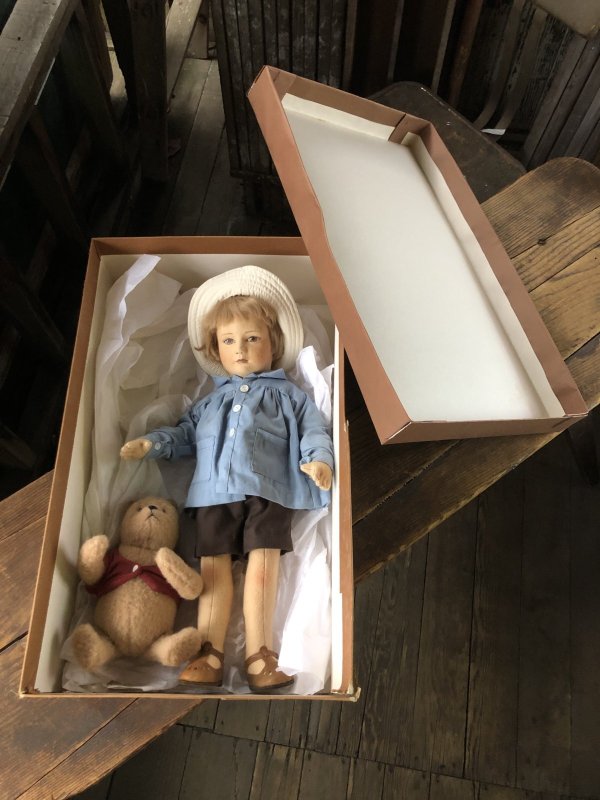 画像38: 80s R John Wright Christopher Robin and Winnie the Pooh limited edition Doll Set (A119) 