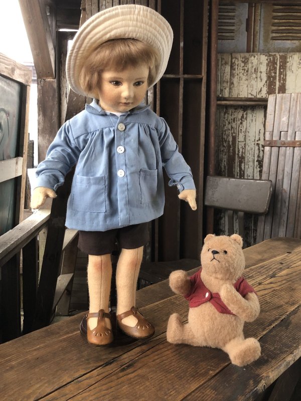 画像4: 80s R John Wright Christopher Robin and Winnie the Pooh limited edition Doll Set (A119) 
