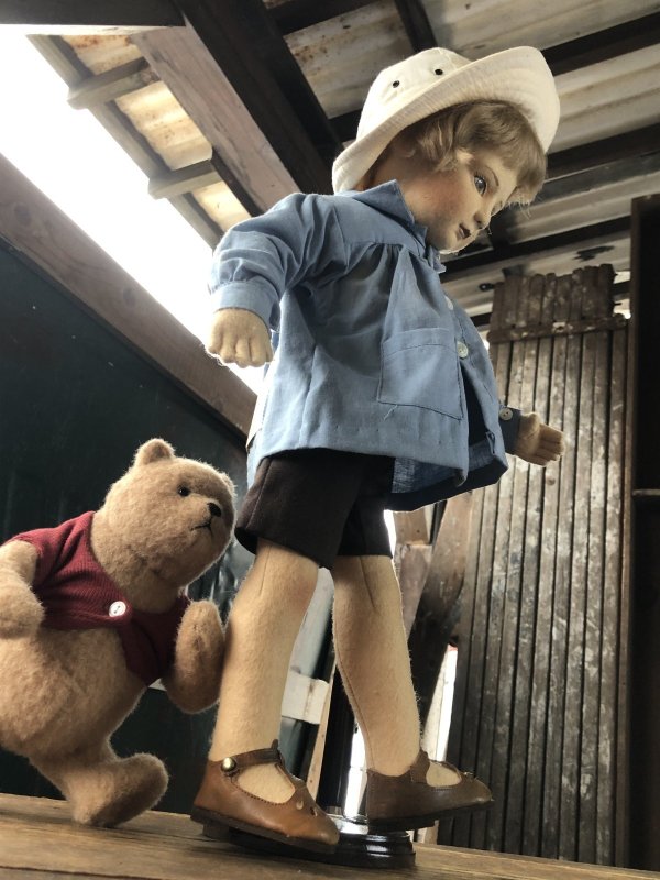 画像45: 80s R John Wright Christopher Robin and Winnie the Pooh limited edition Doll Set (A119) 