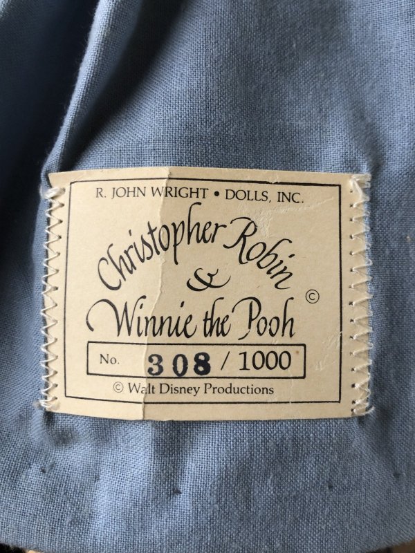 画像22: 80s R John Wright Christopher Robin and Winnie the Pooh limited edition Doll Set (A119) 
