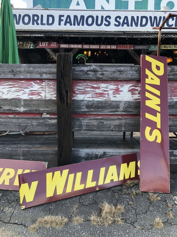 画像24: Vintage Advertising Sherwin Williams Paint Store Display Metal Sign Huge 488cm (A120) 