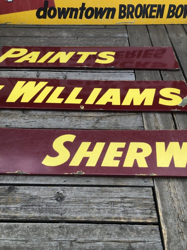 画像9: Vintage Advertising Sherwin Williams Paint Store Display Metal Sign Huge 488cm (A120) 