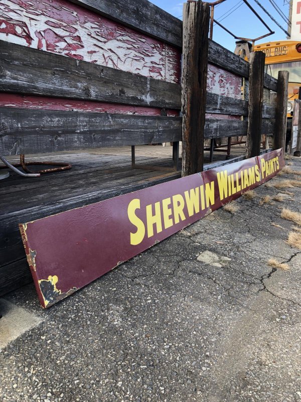 画像22: Vintage Advertising Sherwin Williams Paint Store Display Metal Sign Huge 488cm (A120) 