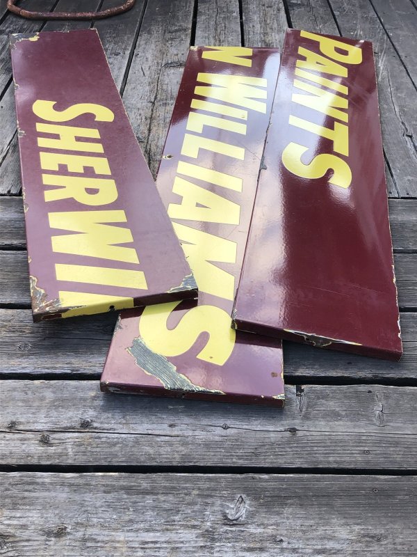 画像12: Vintage Advertising Sherwin Williams Paint Store Display Metal Sign Huge 488cm (A120) 