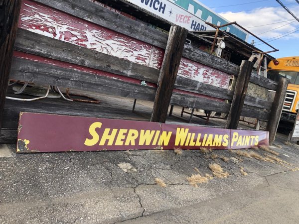 画像18: Vintage Advertising Sherwin Williams Paint Store Display Metal Sign Huge 488cm (A120) 