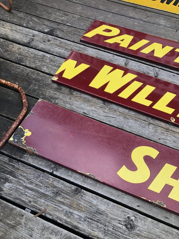画像8: Vintage Advertising Sherwin Williams Paint Store Display Metal Sign Huge 488cm (A120) 