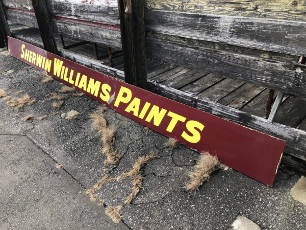 画像19: Vintage Advertising Sherwin Williams Paint Store Display Metal Sign Huge 488cm (A120) 